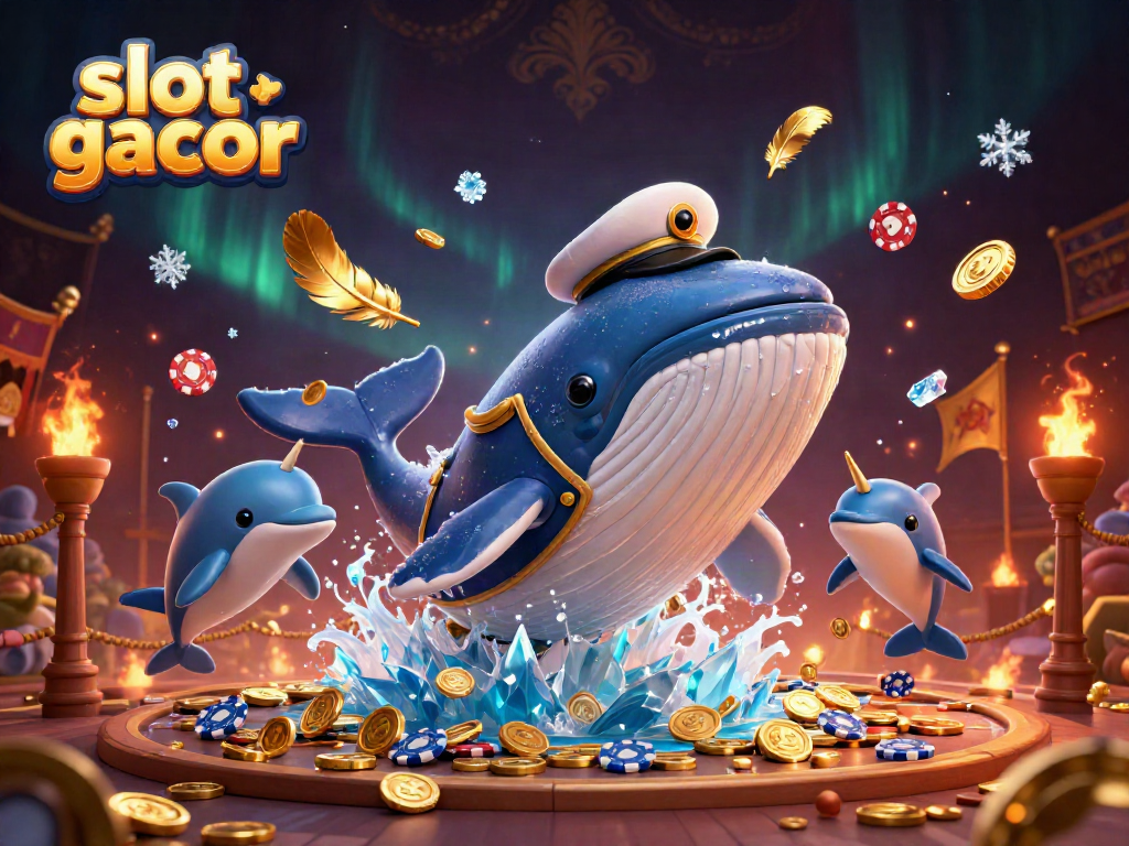 Experience the thrill of slot gacor with playful 3D characters and vibrant casino elements.